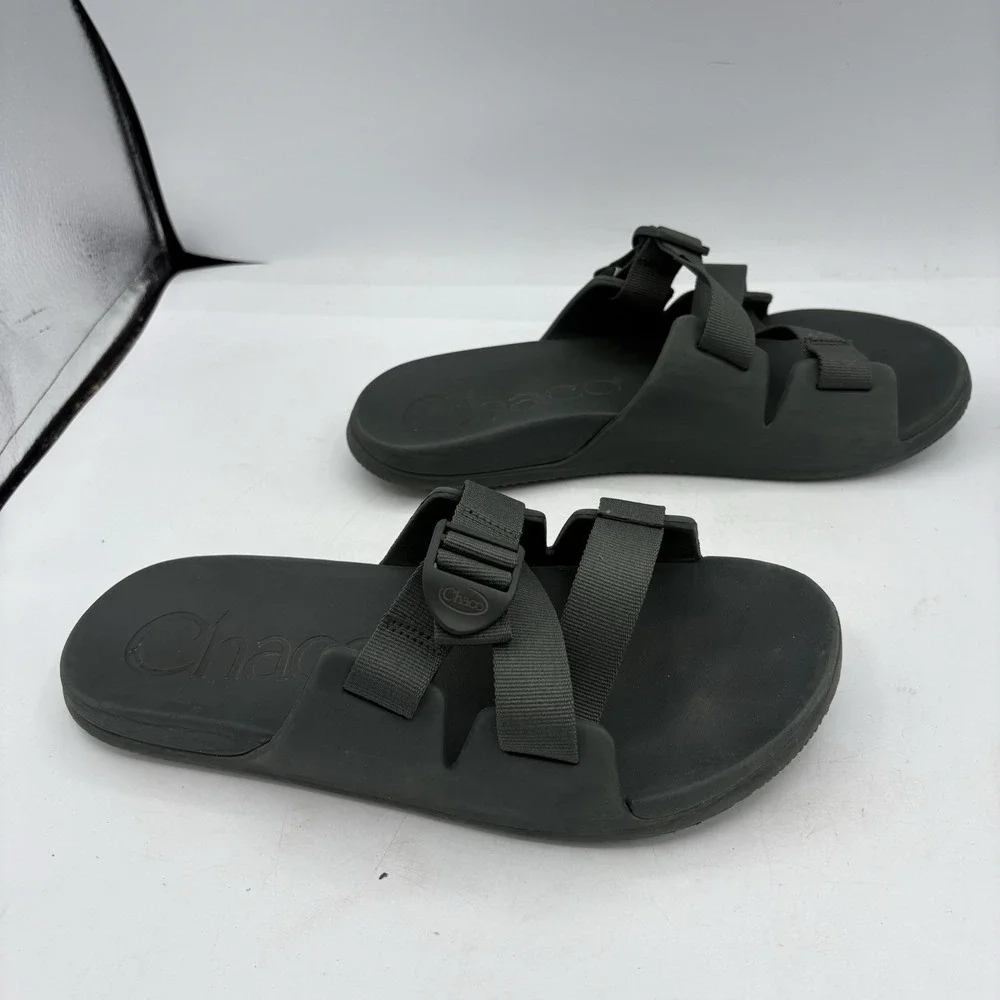 Chaco‎ Sandals Mens Size 12 Chillos Z Strap Green Slides Outdoors Hike